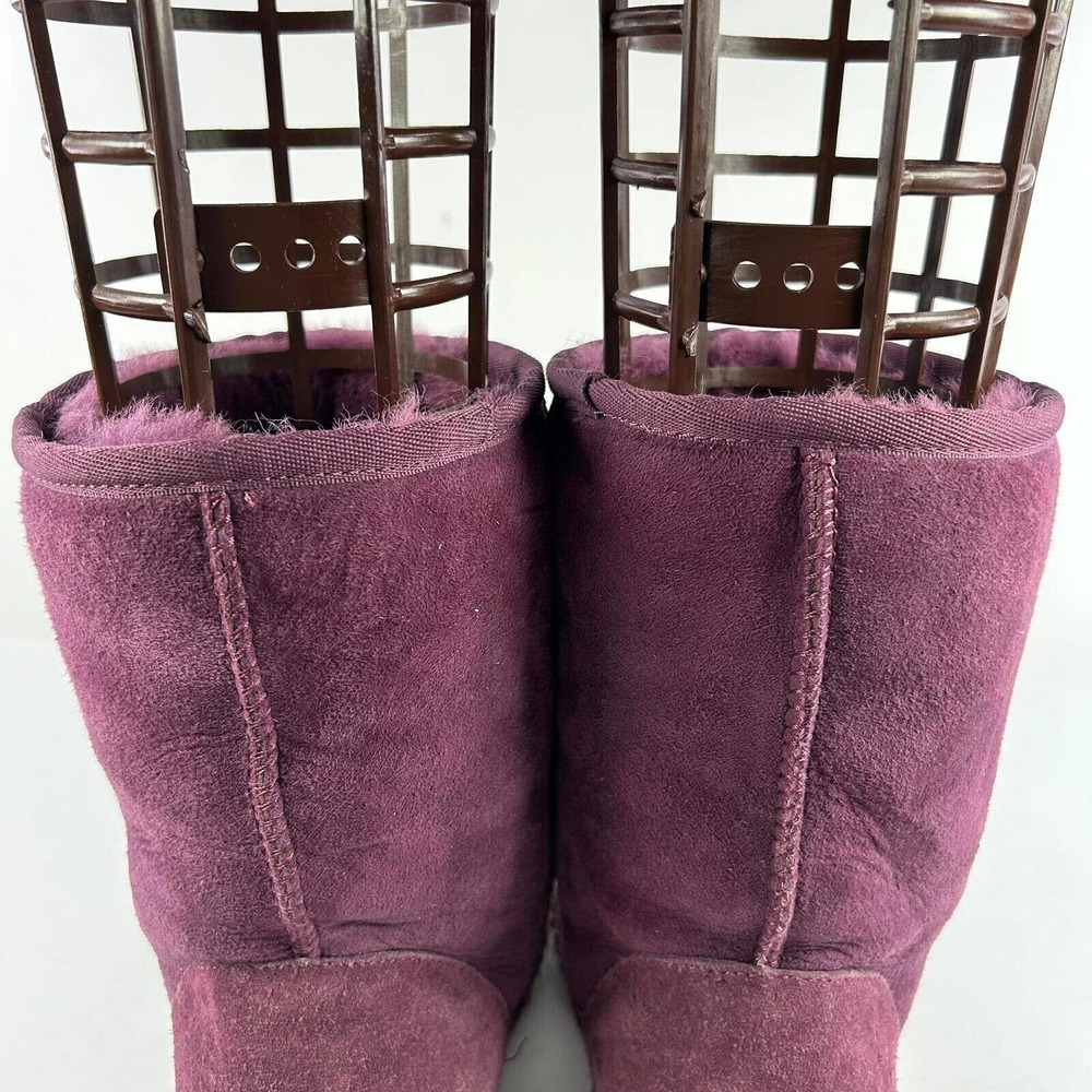 UGG Australia Women's Sheepskin Short Boot US 9 Purple Winter Boots 5825 - Picture 9 of 15